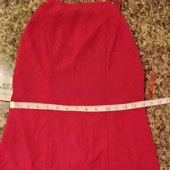 NEW NWT Fame And Partners Cherry Red Leo Halter Open Back Maxi Dress Size 4 US - Picture 8 of 13